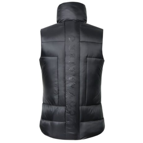 gilet surpiqué noir-dos