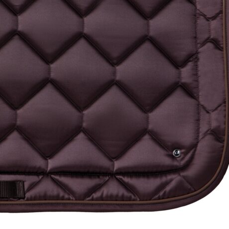 tapis de selle dressage marron chocolat classy qhp_jem sellerie (3)