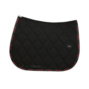 GEM Equitation - Tapis de selle mixte Love Gem - Noir/Rose