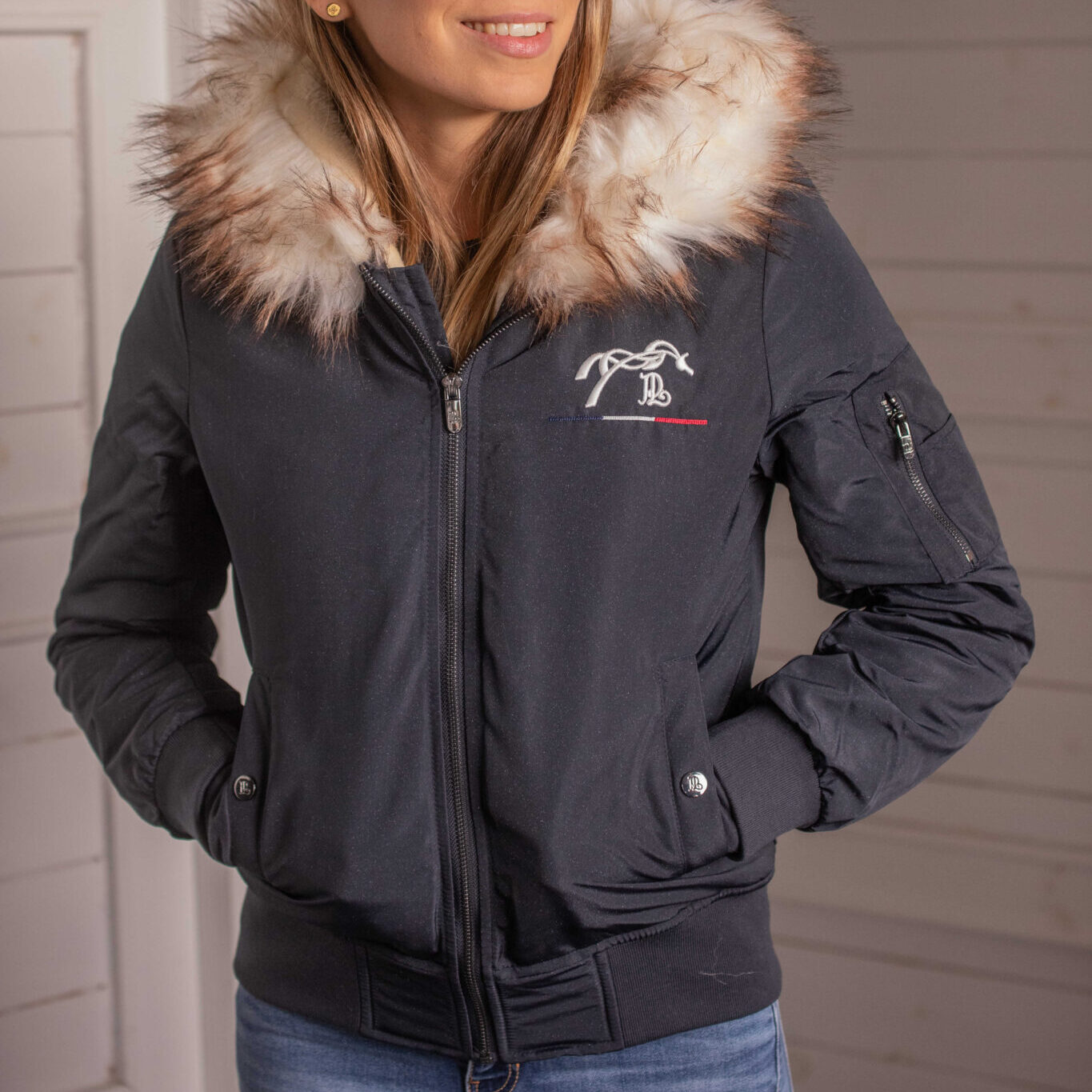 bombers lyon marine glitter jem sellerie