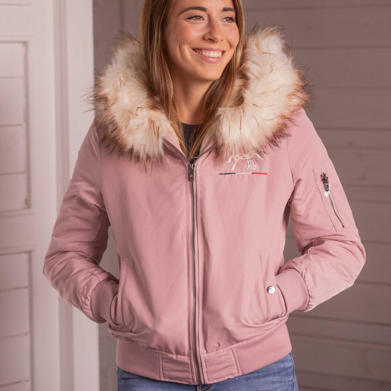 bombers_lyon_rose poudré_penelope-jem sellerie