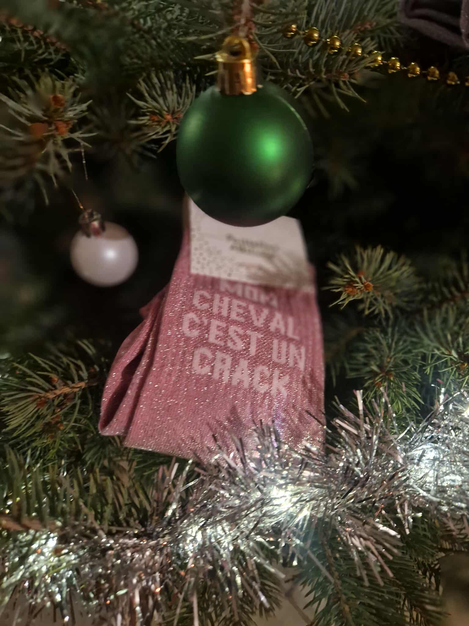 chaussettes à paillettes équitation