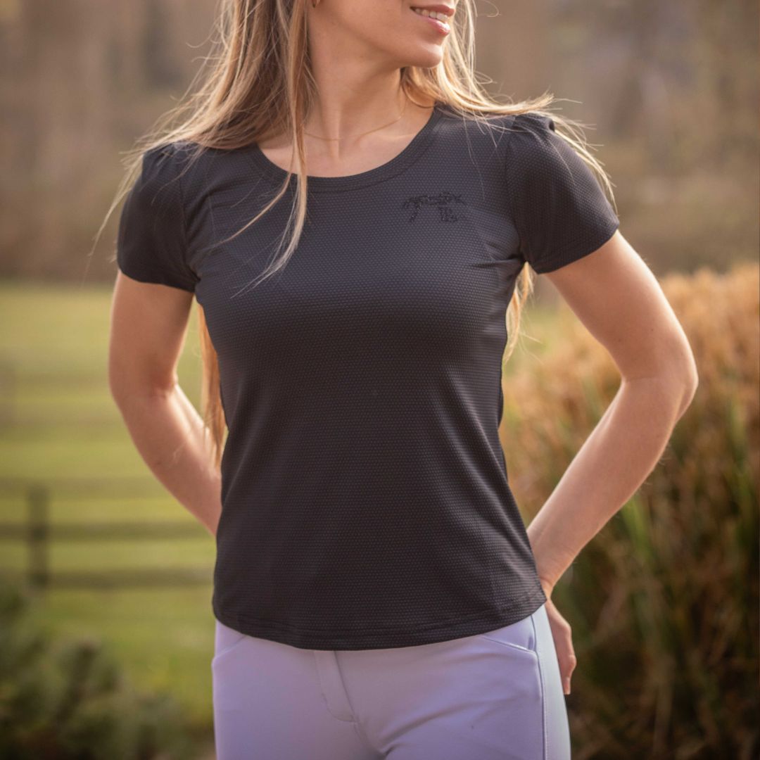 Pénélope t-shirt techty honey MC noir